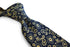 navy blue tie with paisley pattern in 100% cotton